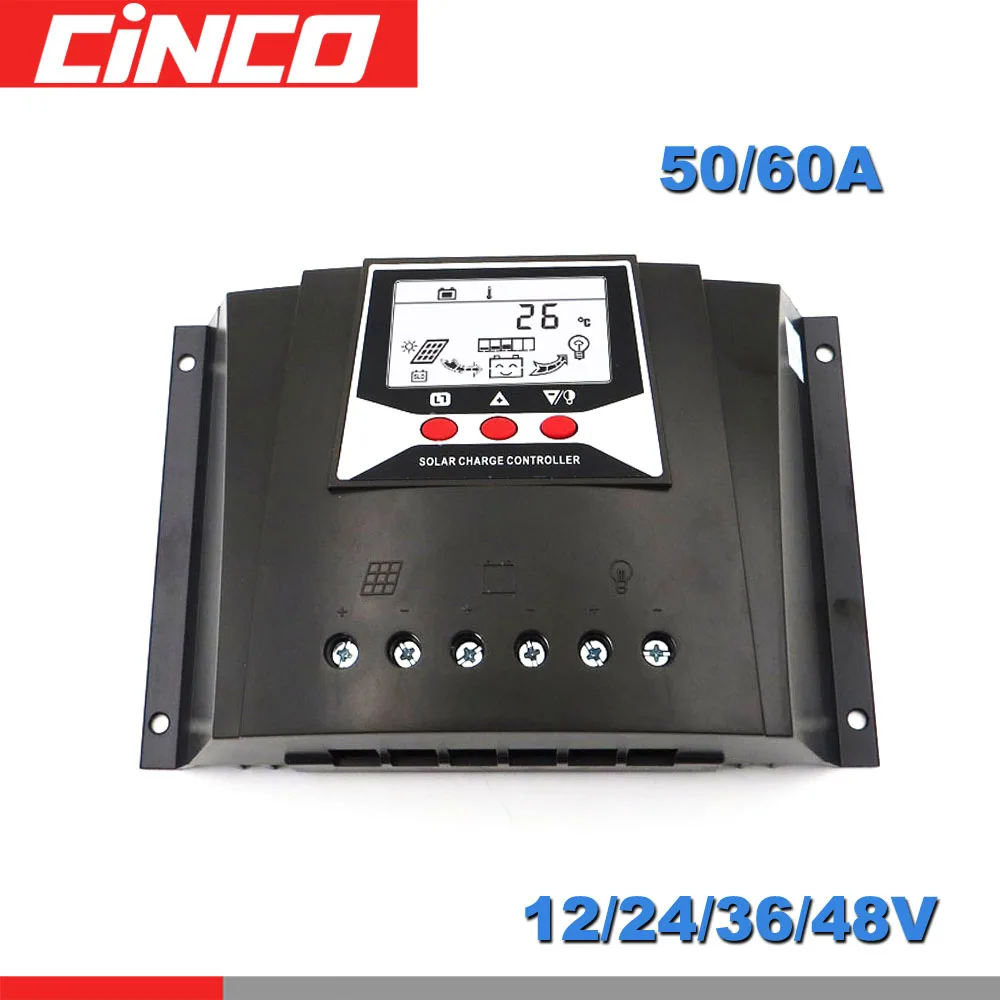 60/50A 48V 36V 24V 12V Battery Charger Solar Charge Controller PWM Solar battery charger Regulators with LCD Display 5V JUTA
60/50A 48V 36V 24V 12V Battery Charger Solar Charge Controller PWM Solar battery charger Regulators with LCD Display 5V JUTA