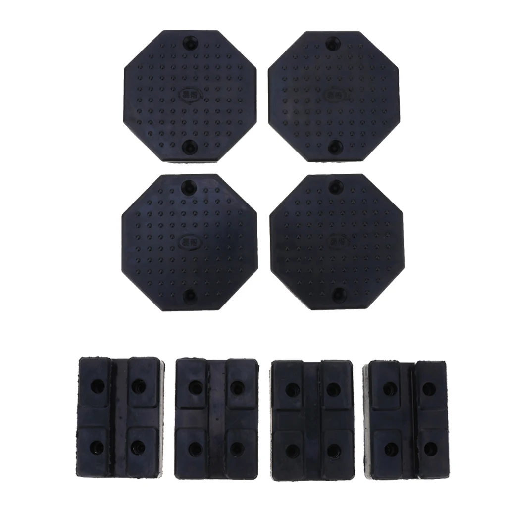 Set of 8 Heavy Duty Black Rubber Car Lift Arm Pads Equipment Kit for Hoist Replacement Octagon+Square Black
Set of 8 Heavy Duty Black Rubber Car Lift Arm Pads Equipment Kit for Hoist Replacement Octagon+Square Black