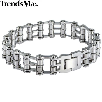 Men's Bracelets Hiphop Bicycle Link Chain 316L Stainless Steel Bracelet For Male Jewelry 2018 Gifts Wholesale 16mm KHB149
Men's Bracelets Hiphop Bicycle Link Chain 316L Stainless Steel Bracelet For Male Jewelry 2018 Gifts Wholesale 16mm KHB149