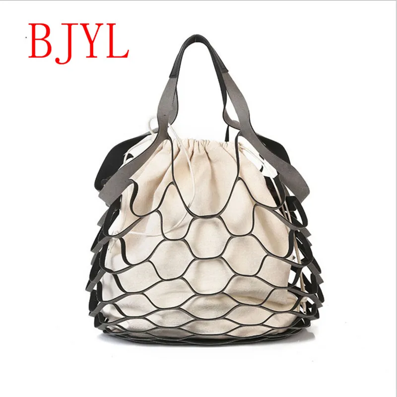 Famous Brands Casual Hollow Out Mesh Women Handbags Net Canvas Composite Bag Ladies Drawstring Tote Beach Bags
Famous Brands Casual Hollow Out Mesh Women Handbags Net Canvas Composite Bag Ladies Drawstring Tote Beach Bags