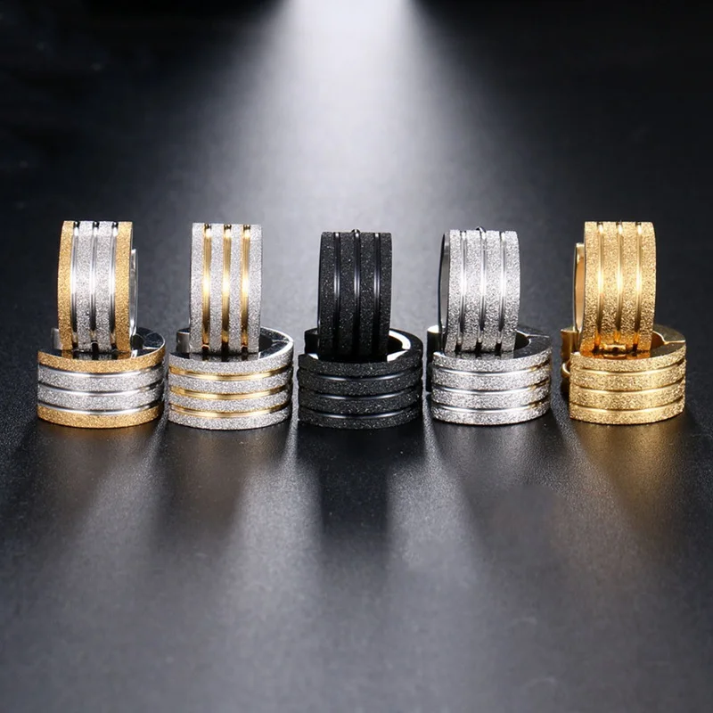 Fashion Women And Men Stainless Steel Stud Earrings Jewelry SteamPunk Scrub Male Earrings Free Shipping
Fashion Women And Men Stainless Steel Stud Earrings Jewelry SteamPunk Scrub Male Earrings Free Shipping