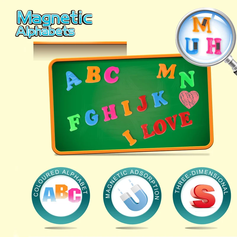 26pcs Learning Alphabets Cards Magnetic Toy Colorful ABC Alphabet Fridge Magnet Early Learning Educational Letter for Children !
26pcs Learning Alphabets Cards Magnetic Toy Colorful ABC Alphabet Fridge Magnet Early Learning Educational Letter for Children !