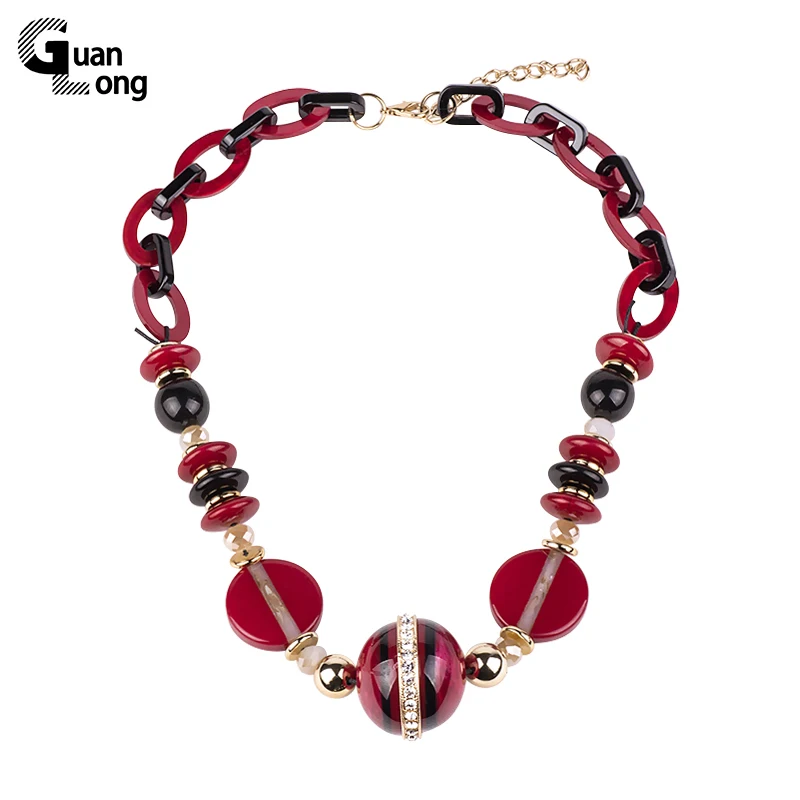 Guanlong Fashion Resin Pendant Chain Long Chain Sweater Necklace for Women Winner Apparel Jewelry Wholesale
Guanlong Fashion Resin Pendant Chain Long Chain Sweater Necklace for Women Winner Apparel Jewelry Wholesale
