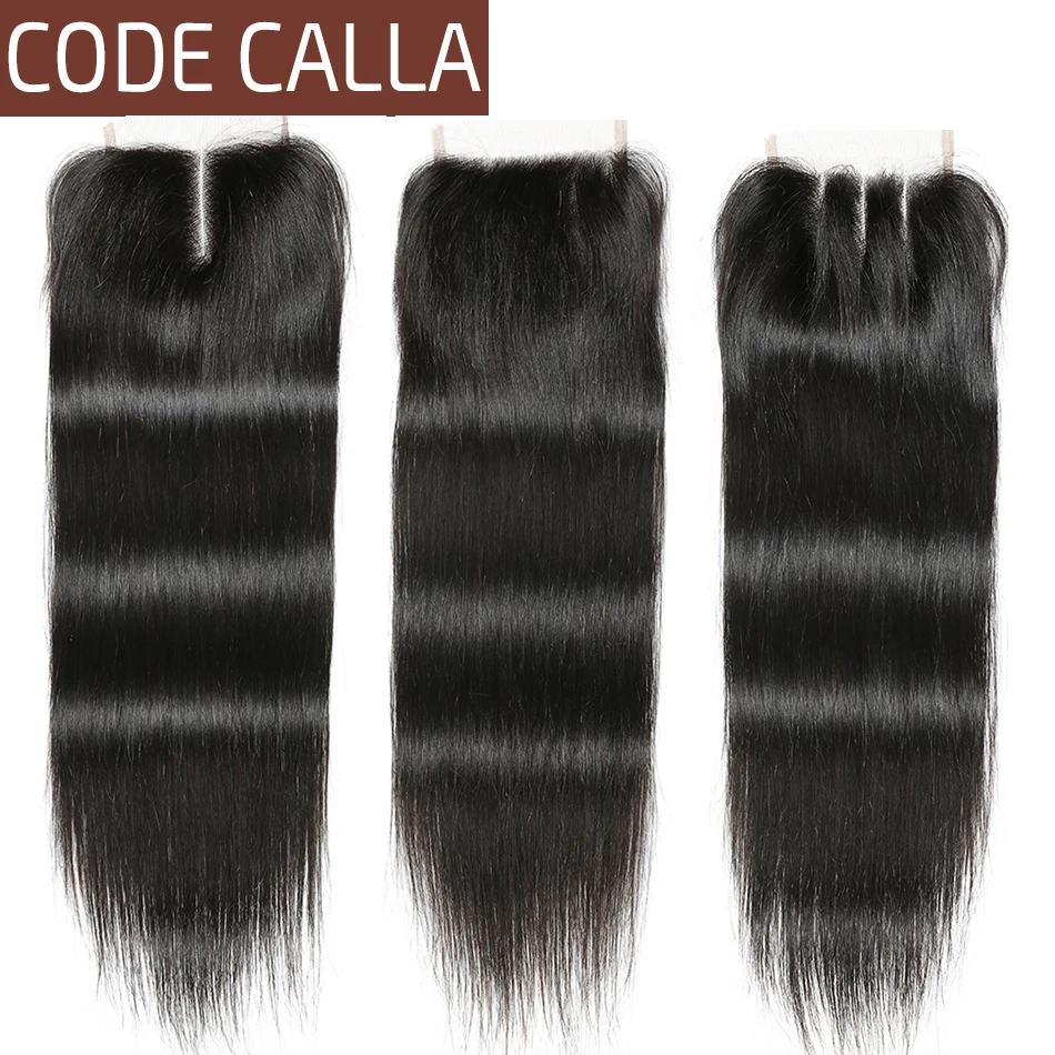 Code Calla Straight Lace Closure Brazilian 6A Remy Human Hair Free/Middle/Three Part Lace Closure Natural Black 1B Color
Code Calla Straight Lace Closure Brazilian 6A Remy Human Hair Free/Middle/Three Part Lace Closure Natural Black 1B Color