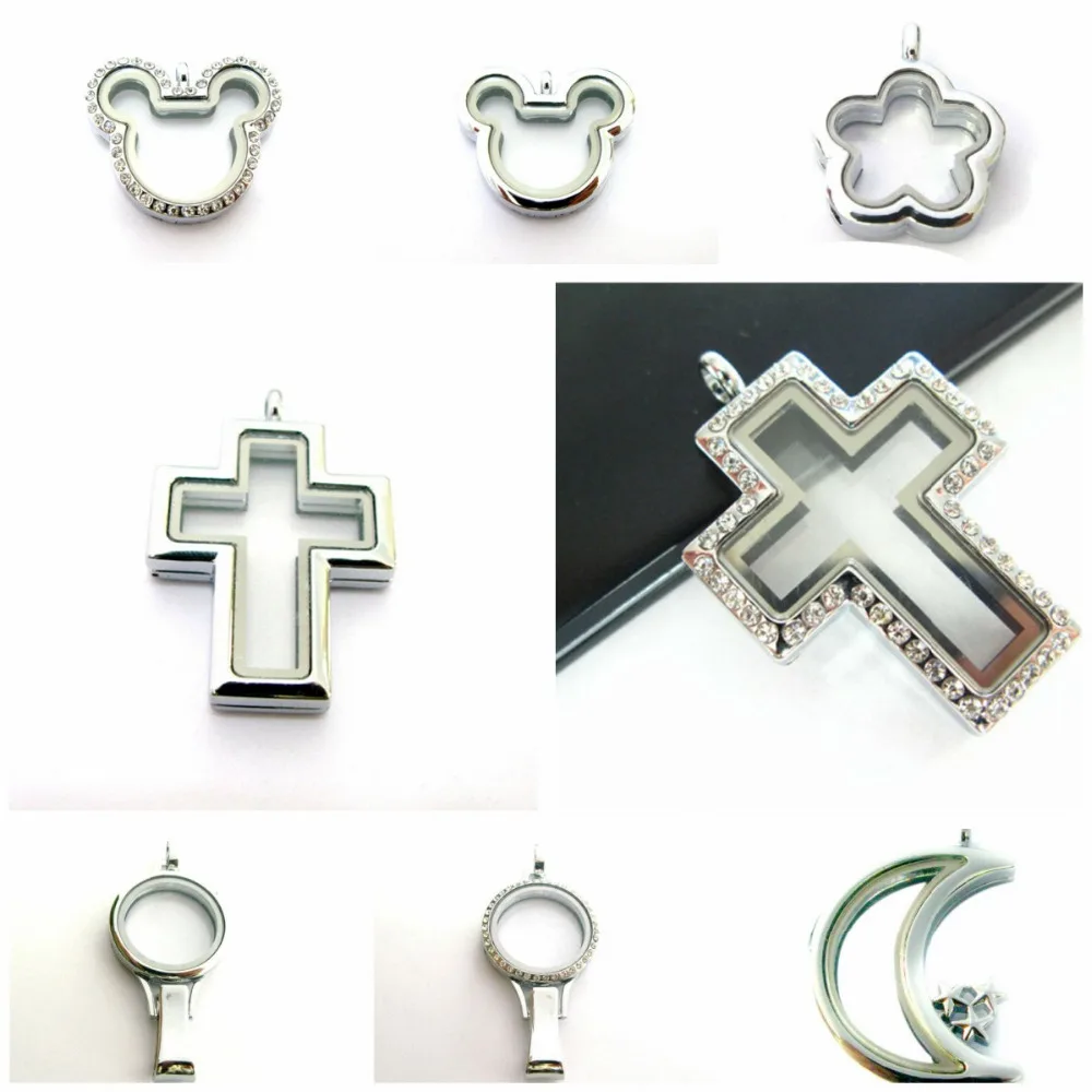 5pcs/10pcs Flower Cross Moon Floating Locket Magnetic Plain Rhinestone Necklace Pendant Fit For Floating Memory Living Charms
5pcs/10pcs Flower Cross Moon Floating Locket Magnetic Plain Rhinestone Necklace Pendant Fit For Floating Memory Living Charms