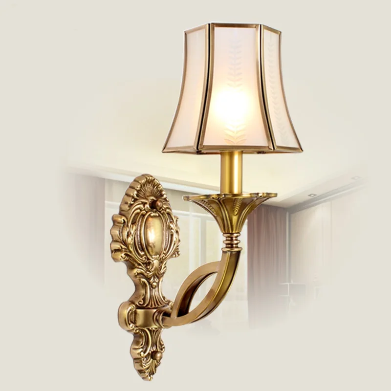 European - style full copper wall lamp bed first double - headed copper candle wall lamp room retro simple simple LU623 ZL143
European - style full copper wall lamp bed first double - headed copper candle wall lamp room retro simple simple LU623 ZL143