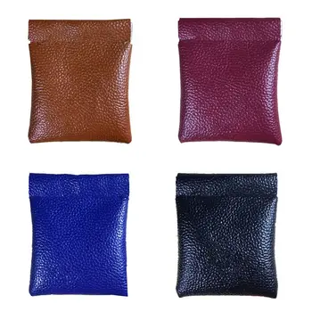 Soft Men Women Card Coin Key Holder Metal Spring Closure Leather Wallet Pouch Bag Purse Gift New 
Soft Men Women Card Coin Key Holder Metal Spring Closure Leather Wallet Pouch Bag Purse Gift New