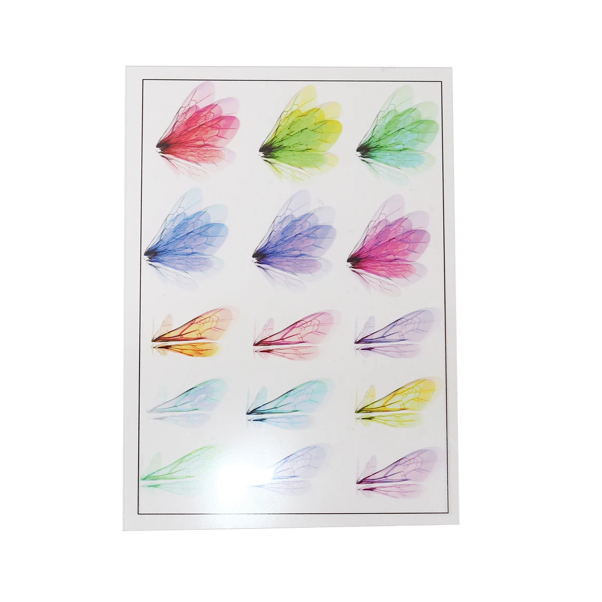 Resin & PVC DIY Scrapbook Deco Stickers Rectangle Multicolor Wing 15cm(5 7/8") x 10.5cm(4 1/8"), 2 Sheets
Resin & PVC DIY Scrapbook Deco Stickers Rectangle Multicolor Wing 15cm(5 7/8") x 10.5cm(4 1/8"), 2 Sheets