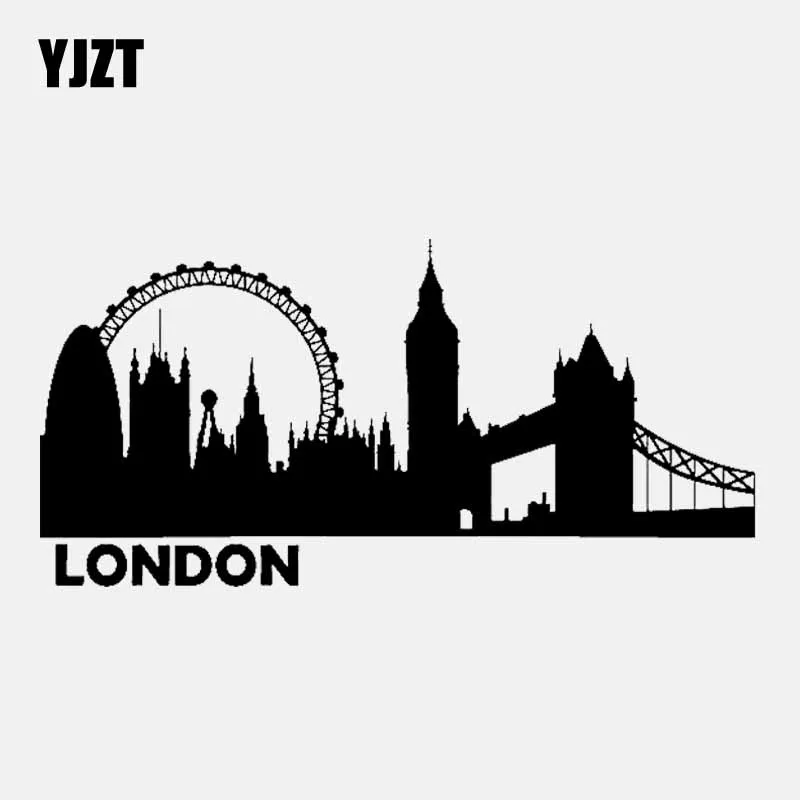 YJZT 18.9CM*9.2CM London Eye City Big Ben Clock Bridge Building Vinyl Car Sticker Decal Black/Silver C3-1096
YJZT 18.9CM*9.2CM London Eye City Big Ben Clock Bridge Building Vinyl Car Sticker Decal Black/Silver C3-1096