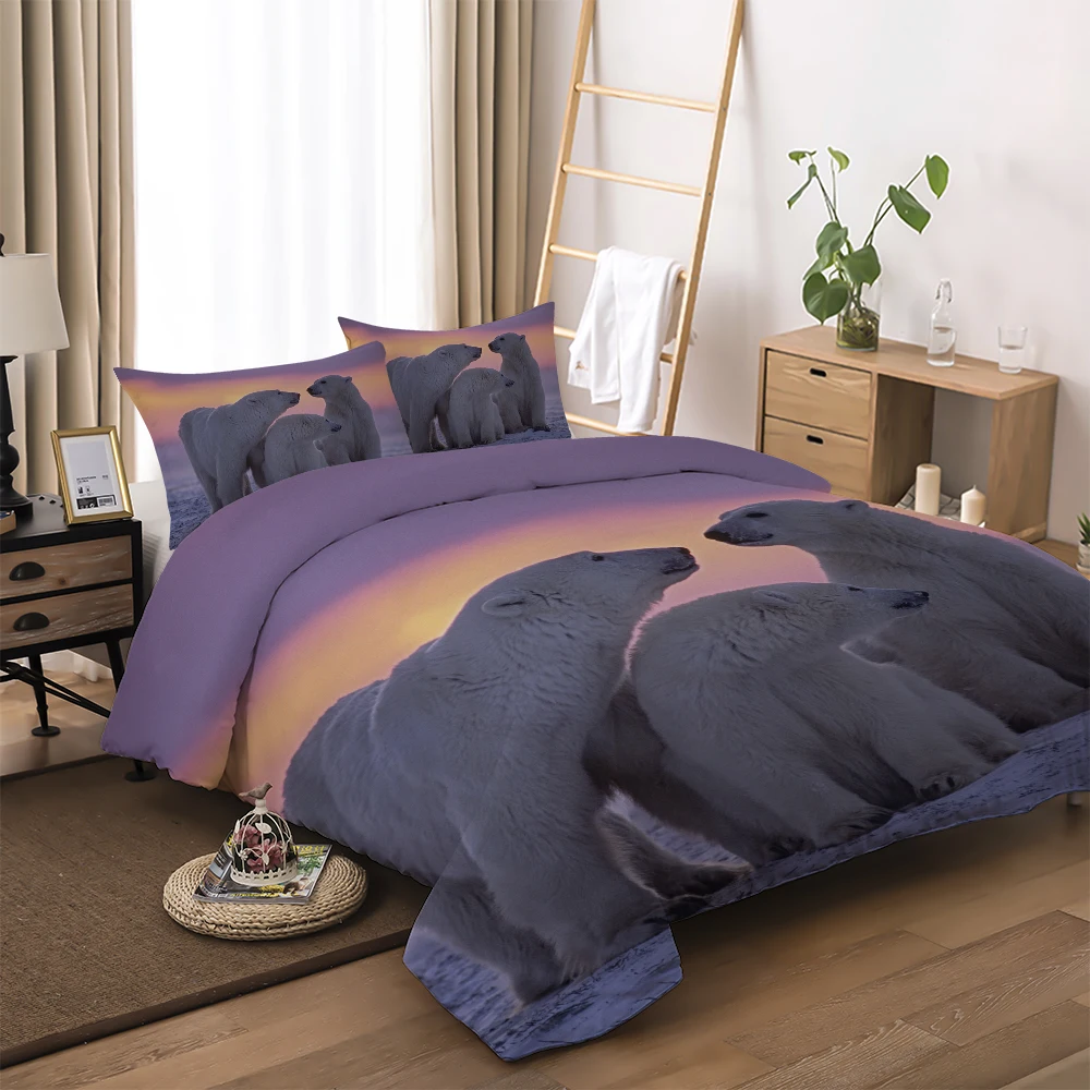 Polar bear pattern printed bedding set for comforter Duvet / Duilt Cover set single double queen king sizes bed linens set new
Polar bear pattern printed bedding set for comforter Duvet / Duilt Cover set single double queen king sizes bed linens set new