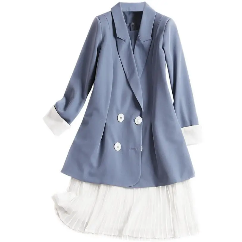 Ladies Work Dress Suit for Work Long Sleeve Blazer and Sleeveless Dress 2 Pieces Set For Business Women Plus Size Clothing XL
Ladies Work Dress Suit for Work Long Sleeve Blazer and Sleeveless Dress 2 Pieces Set For Business Women Plus Size Clothing XL