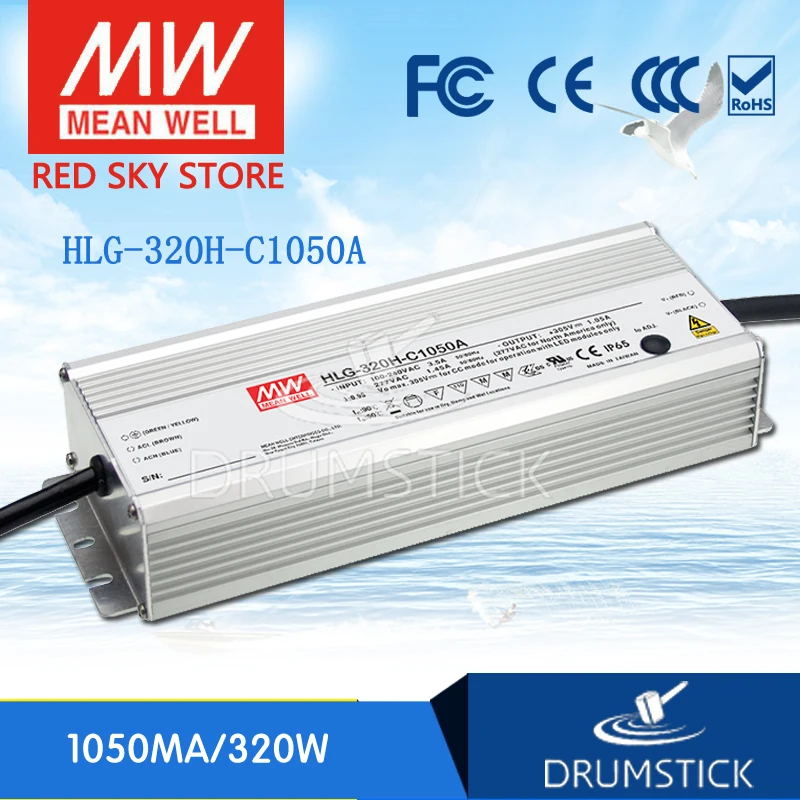 Steady MEAN WELL HLG-320H-C1050A (1Pcs) 1050mA meanwell HLG-320H-C 320.25W LED Driver Power Supply A Type
Steady MEAN WELL HLG-320H-C1050A (1Pcs) 1050mA meanwell HLG-320H-C 320.25W LED Driver Power Supply A Type