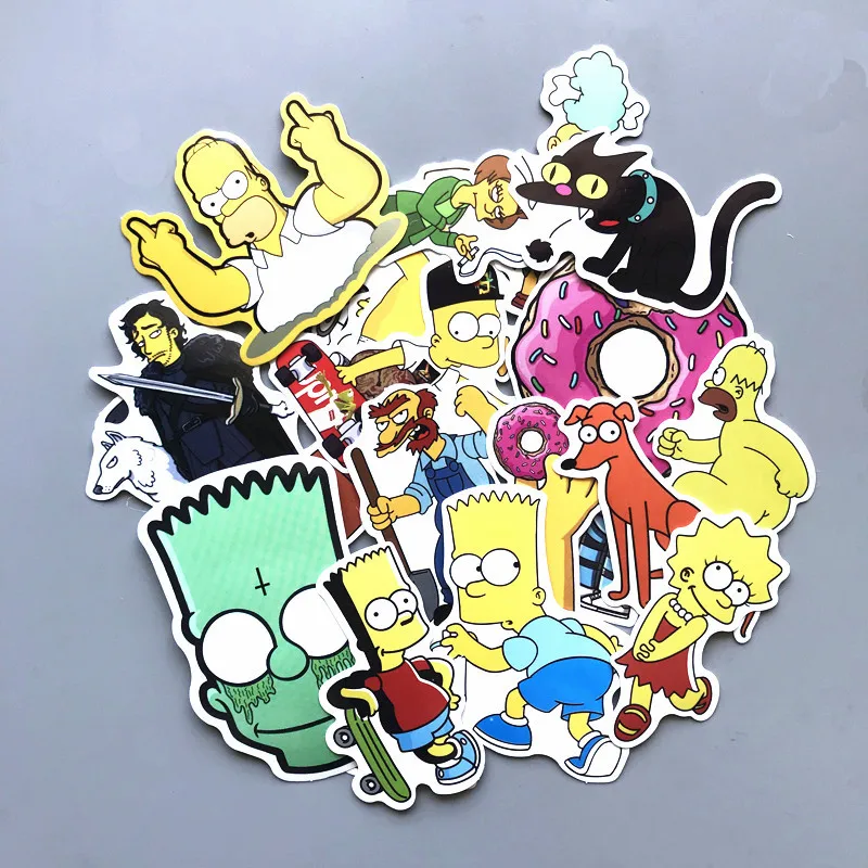 50 Pcs Mixed Cartoon Simpsons Stickers for Laptop Suitcase Skateboard Wardrobe Wall Guitar Moto Car Bike Kids Toy
50 Pcs Mixed Cartoon Simpsons Stickers for Laptop Suitcase Skateboard Wardrobe Wall Guitar Moto Car Bike Kids Toy