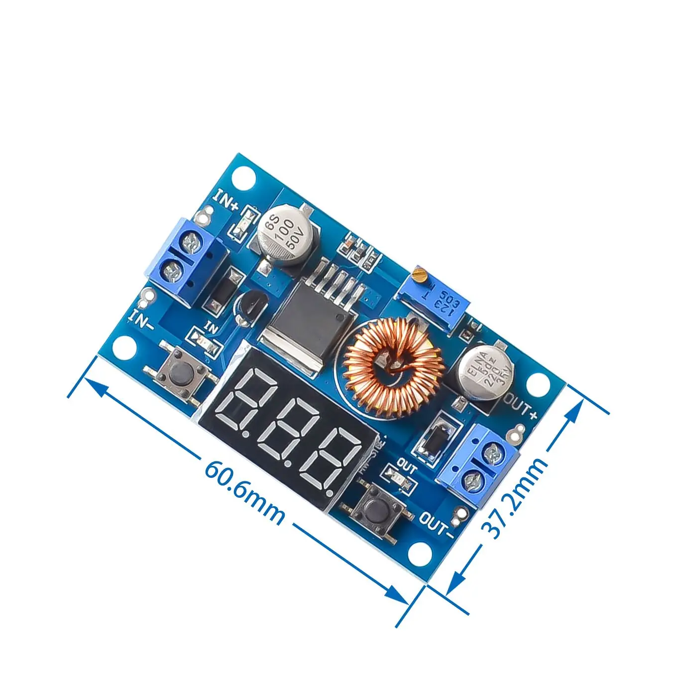 5A 75W XL4015 DC-DC Converter Adjustable Step-Down Module 4.0-38V to 1.25V-36V DIY Adjustable Power Supply
5A 75W XL4015 DC-DC Converter Adjustable Step-Down Module 4.0-38V to 1.25V-36V DIY Adjustable Power Supply