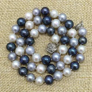white grey(gray) peacock mix color perfectly round natural freshwater ball pearls Classic necklace choker Priness Matinee
white grey(gray) peacock mix color perfectly round natural freshwater ball pearls Classic necklace choker Priness Matinee