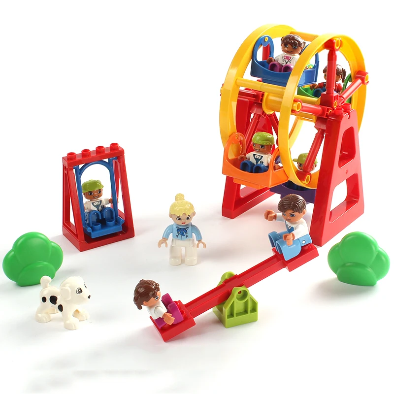 DIY Building Blocks Ferris Wheel Swing Dinosaur Accessories Toys For Children Compatible with Legoinglys Duploed Brick Toys
DIY Building Blocks Ferris Wheel Swing Dinosaur Accessories Toys For Children Compatible with Legoinglys Duploed Brick Toys