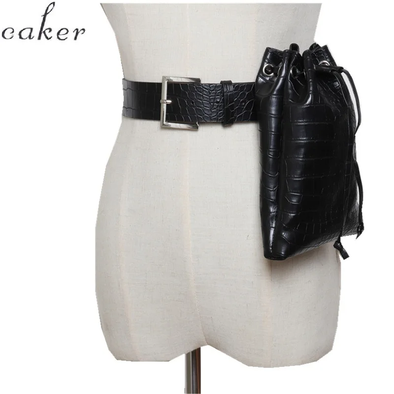 Caker Brand 2018 Women Alligator PU Leather Waist Bags Black Brown Drawstring Colorful Belt Bags Wholesale Dropshipping
Caker Brand 2018 Women Alligator PU Leather Waist Bags Black Brown Drawstring Colorful Belt Bags Wholesale Dropshipping