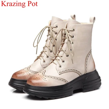 2018 superstar brand genuine leather punk platform increased women ankle boots retro mixed colors keep warm winter shoes L17
2018 superstar brand genuine leather punk platform increased women ankle boots retro mixed colors keep warm winter shoes L17