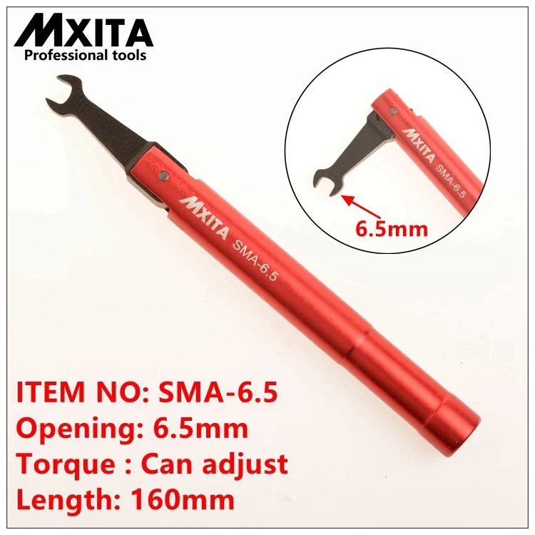 

Mxita SMA torque wrench RF 20mm electrommunication Coax Adapter convertor Straight goldplated wrench