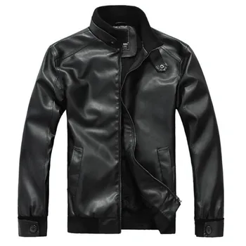 Mens PU Jacket Coat Motorcycle Biker Faux Leather Jacket Men Spring Autumn Winter Clothes Male Classic Velvet Slim Fit Plus Size
Mens PU Jacket Coat Motorcycle Biker Faux Leather Jacket Men Spring Autumn Winter Clothes Male Classic Velvet Slim Fit Plus Size
