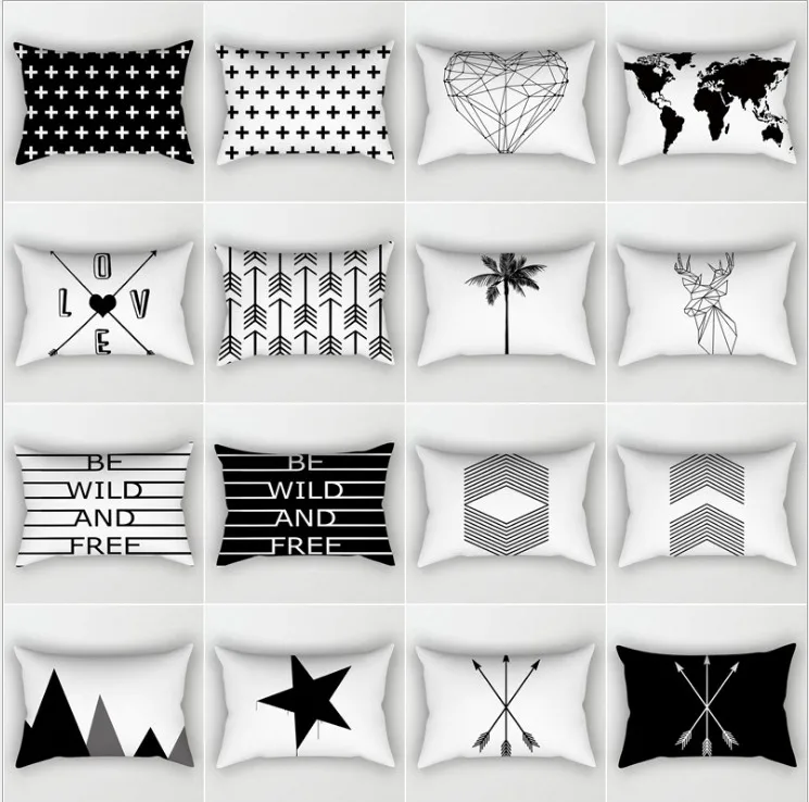 Black White Geometric Cushion Cover Home Decor Velvet Map Arrow Pillow Cover 30x50cm Decorative Chevron Pillows Case Pillowsham
Black White Geometric Cushion Cover Home Decor Velvet Map Arrow Pillow Cover 30x50cm Decorative Chevron Pillows Case Pillowsham