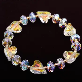 High Quality Crystal Heart Beaded Bracelet For Women Party Wedding Summer Jewelry Pure Handmde Trendy Charm Bracelets Girls Gift
High Quality Crystal Heart Beaded Bracelet For Women Party Wedding Summer Jewelry Pure Handmde Trendy Charm Bracelets Girls Gift