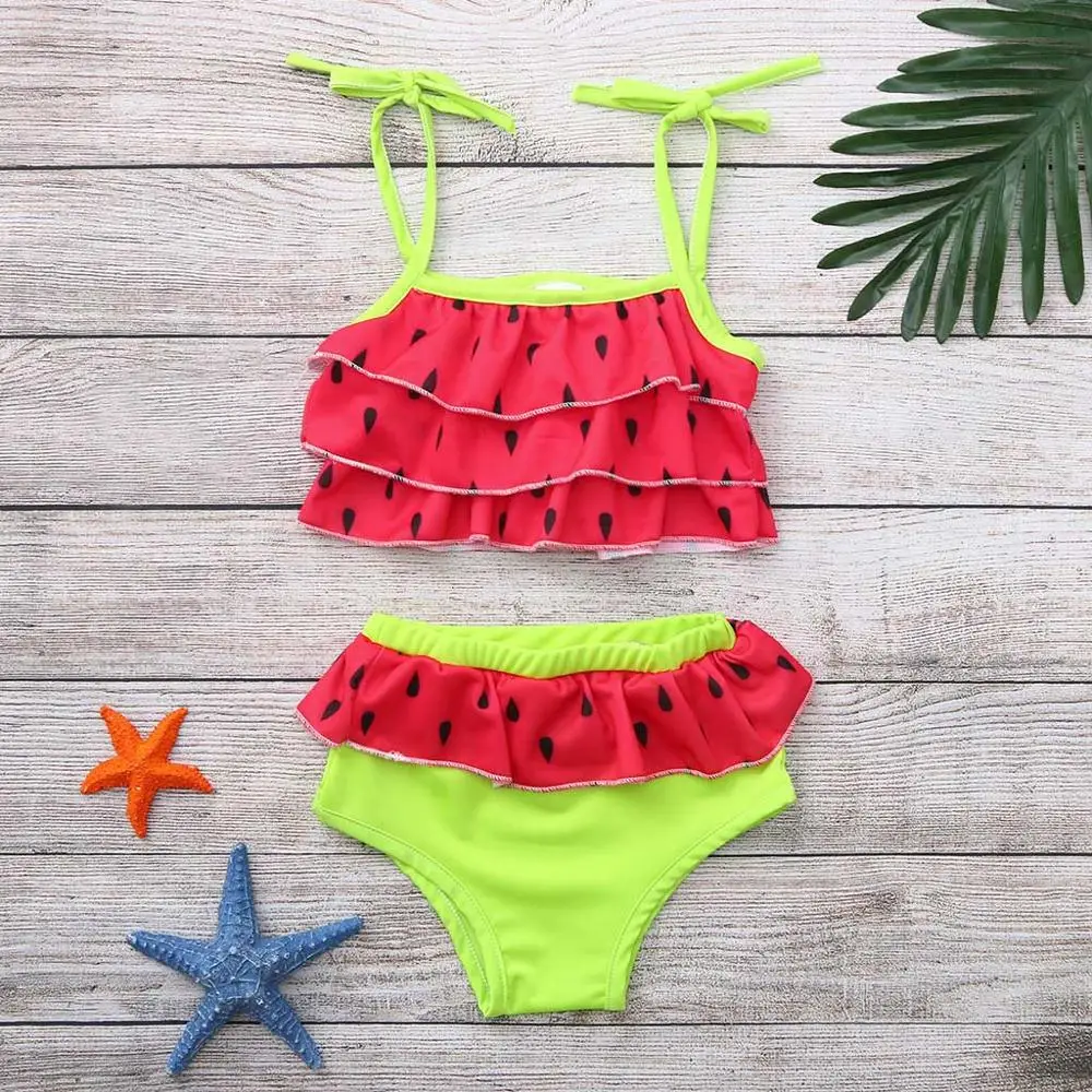 Toddler Kids Baby Girl Swimwear 2019 Kids Girl Swimwear Watermelon Printed Layered Bikini Swimsuit Beach Set bebek mayo A1
Toddler Kids Baby Girl Swimwear 2019 Kids Girl Swimwear Watermelon Printed Layered Bikini Swimsuit Beach Set bebek mayo A1