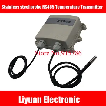Stainless steel probe RS485 Temperature Transmitter / wall mounted temperature sensor modbus for liquid temperature
Stainless steel probe RS485 Temperature Transmitter / wall mounted temperature sensor modbus for liquid temperature