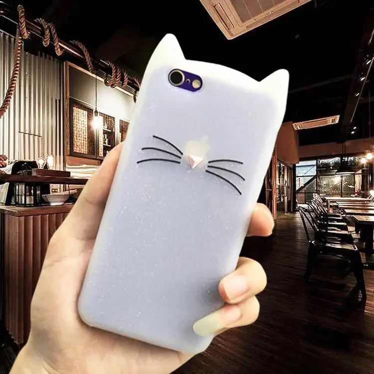 Fashion 3D cute cartoon Black beard cat Ear women silicone case For iphone 5 5S SE 6 6s 7 plus rubber Coque back cover
Fashion 3D cute cartoon Black beard cat Ear women silicone case For iphone 5 5S SE 6 6s 7 plus rubber Coque back cover