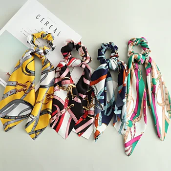 Retro Print Scrunchies Women Ribbon Elastic Hair Band Bow Scarf Hair Rubber Fashion Hair Ropes Girls Hair Styling
Retro Print Scrunchies Women Ribbon Elastic Hair Band Bow Scarf Hair Rubber Fashion Hair Ropes Girls Hair Styling