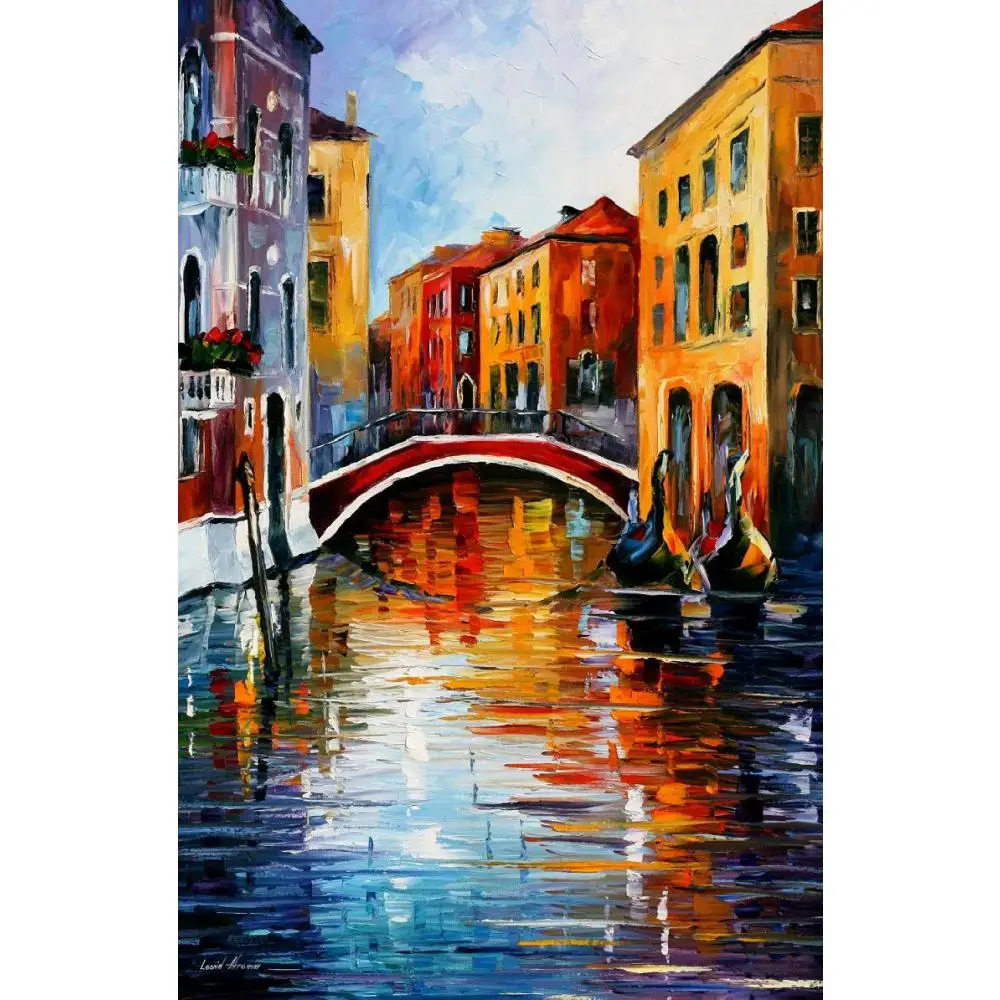 Beautiful landscape paintings canal in venice palette knife art on canvas wall pictures for living room
Beautiful landscape paintings canal in venice palette knife art on canvas wall pictures for living room