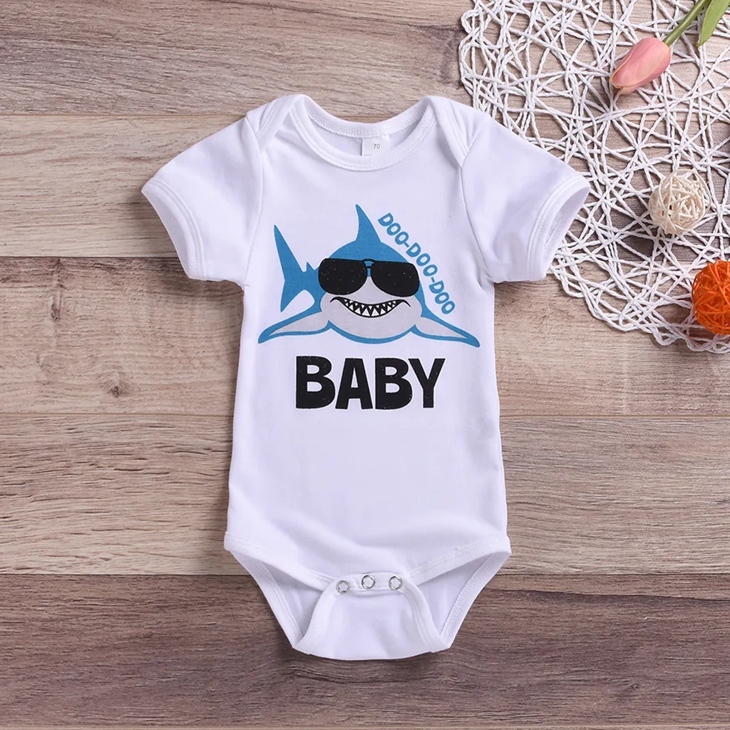 Infant Girl Boys Romper Cartoon Shark Print Casual Clothes Newborn Boy Jumpsuit Short Baby Onesies Newborn
Infant Girl Boys Romper Cartoon Shark Print Casual Clothes Newborn Boy Jumpsuit Short Baby Onesies Newborn