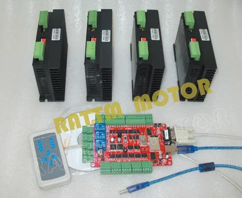 4 Axis controller CNC router kit USBCNC breakout board with stepper motor driver 80V / 6A/ 256 microstep
4 Axis controller CNC router kit USBCNC breakout board with stepper motor driver 80V / 6A/ 256 microstep