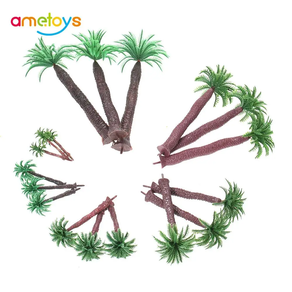 Hot Sale 18pcs Plastic Model Tree Palm Trees 1:60-1:250 Mini Green Train Coconut Rainforest Scenery Miniature Layout Home Decor
Hot Sale 18pcs Plastic Model Tree Palm Trees 1:60-1:250 Mini Green Train Coconut Rainforest Scenery Miniature Layout Home Decor