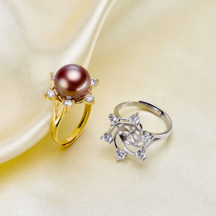 2 Color 925 Sterling Silver Pearl Ring Finger Ring Setting Adjustable Ring Findings Jewelry Parts Fittings Accessories, 3pcs/lot
2 Color 925 Sterling Silver Pearl Ring Finger Ring Setting Adjustable Ring Findings Jewelry Parts Fittings Accessories, 3pcs/lot