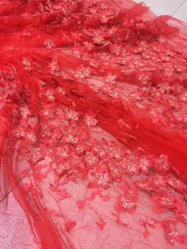 latest French net lace fabric red david-42931 African tulle lace with 3d flower for party
latest French net lace fabric red david-42931 African tulle lace with 3d flower for party