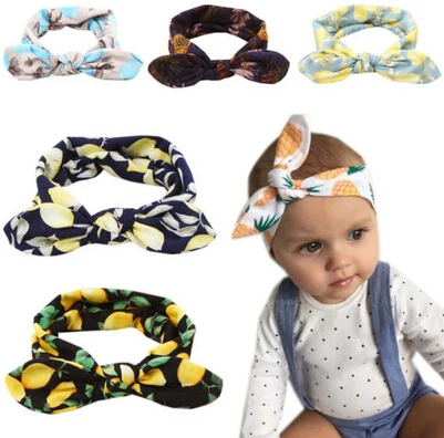 Girls Rabbit Ears Headband pineapple/lemon/Banana Fruit Print Turban Knot Hairband Head Wrap Hair Band kids Accessories
Girls Rabbit Ears Headband pineapple/lemon/Banana Fruit Print Turban Knot Hairband Head Wrap Hair Band kids Accessories