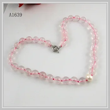 Unique Pearls jewellery Store,10mm White Real Freshwater Pearl Pink Roze Quartz Necklace,Fashion Girl Baby Jewelry ,New Arriver
Unique Pearls jewellery Store,10mm White Real Freshwater Pearl Pink Roze Quartz Necklace,Fashion Girl Baby Jewelry ,New Arriver