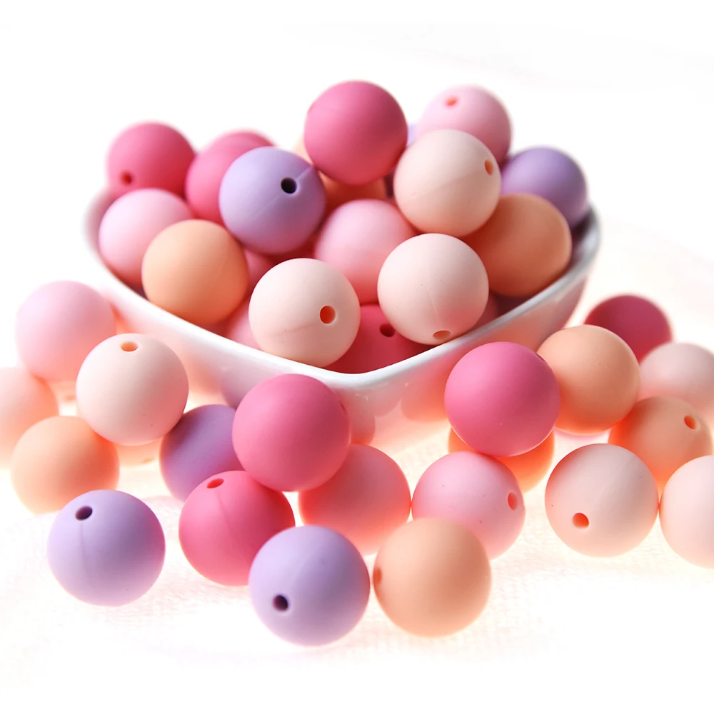 Happyfriends 50pcs 12mm Baby Chew Silicone Round Beads Food Grade BPA Free Silicone Bead Teethers Jewelry Making
Happyfriends 50pcs 12mm Baby Chew Silicone Round Beads Food Grade BPA Free Silicone Bead Teethers Jewelry Making
