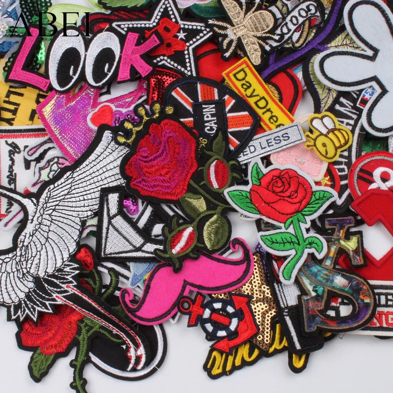 50pcs/lot Sew On Patches Random Styles Stickers For Clothing Backpack Jeans Decoration DIY Badge Appliques Patch Supplier
50pcs/lot Sew On Patches Random Styles Stickers For Clothing Backpack Jeans Decoration DIY Badge Appliques Patch Supplier