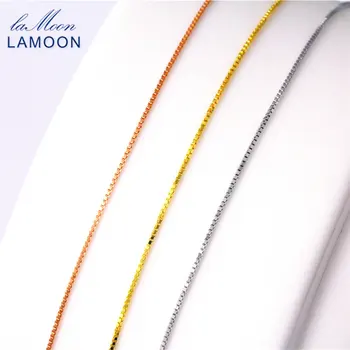 Lamoon Simple 40+5cm 925 Sterling Silver Box Chain Necklace for Men and Women CI001
Lamoon Simple 40+5cm 925 Sterling Silver Box Chain Necklace for Men and Women CI001