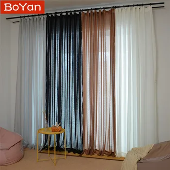 Thicken 4 Colors Elegant Solid Black White Tulle Sheer Curtain for Bedroom Screen Living Room Window Decor Balcony Salon Draps
Thicken 4 Colors Elegant Solid Black White Tulle Sheer Curtain for Bedroom Screen Living Room Window Decor Balcony Salon Draps