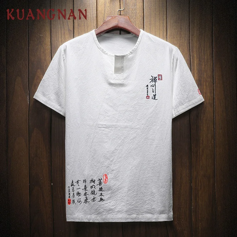 KUANGNAN Chinese Word Cotton White T Shirt Men Harajuku Tshirt Men T-Shirt Men Summer Top T Shirts Hip Hop Streetwear 2019
KUANGNAN Chinese Word Cotton White T Shirt Men Harajuku Tshirt Men T-Shirt Men Summer Top T Shirts Hip Hop Streetwear 2019
