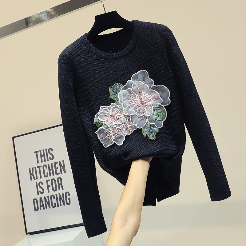 2018 Fall Winter Korean Styke Women's Loose Bow Tie Sweater Female Students Bead Embroidery Sweater Jacket Pull Coat Knitwear
2018 Fall Winter Korean Styke Women's Loose Bow Tie Sweater Female Students Bead Embroidery Sweater Jacket Pull Coat Knitwear