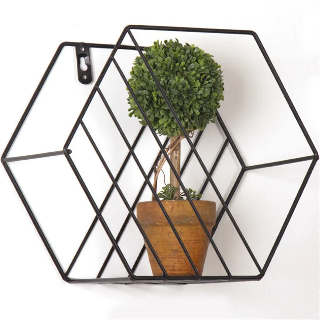 Wall-Mounted Hexagonal Geometrical Metal Storage Shelf Simple Display Rack For Metal Wall Decor estanterias pared decoracion
Wall-Mounted Hexagonal Geometrical Metal Storage Shelf Simple Display Rack For Metal Wall Decor estanterias pared decoracion