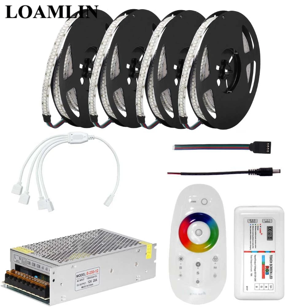 SMD2835 234Leds/m RGB Led Strip Light With 2.4G RGB Led Controller DC12V Power Supply Adapter Kit 5m 10m 15m 20m
SMD2835 234Leds/m RGB Led Strip Light With 2.4G RGB Led Controller DC12V Power Supply Adapter Kit 5m 10m 15m 20m