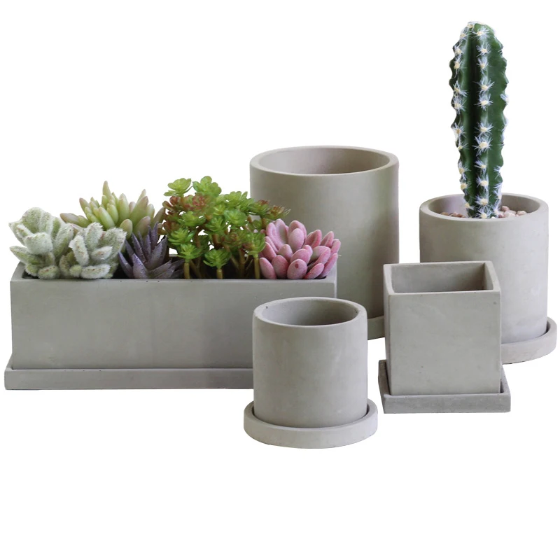 New cement flower pot crafts for cactus succulent plants concrete planter vase Nordic decoration home decoration
New cement flower pot crafts for cactus succulent plants concrete planter vase Nordic decoration home decoration