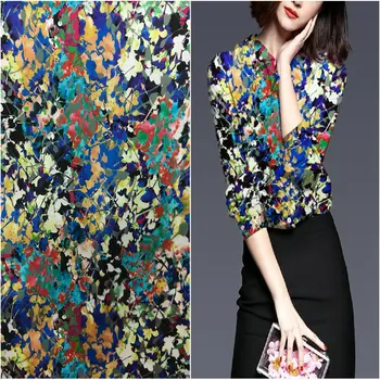 108cm wide 19mm silk fabric colorful leaf print stretch silk satin fabric for dress shirt cheongsam silk cloth wholesale
108cm wide 19mm silk fabric colorful leaf print stretch silk satin fabric for dress shirt cheongsam silk cloth wholesale