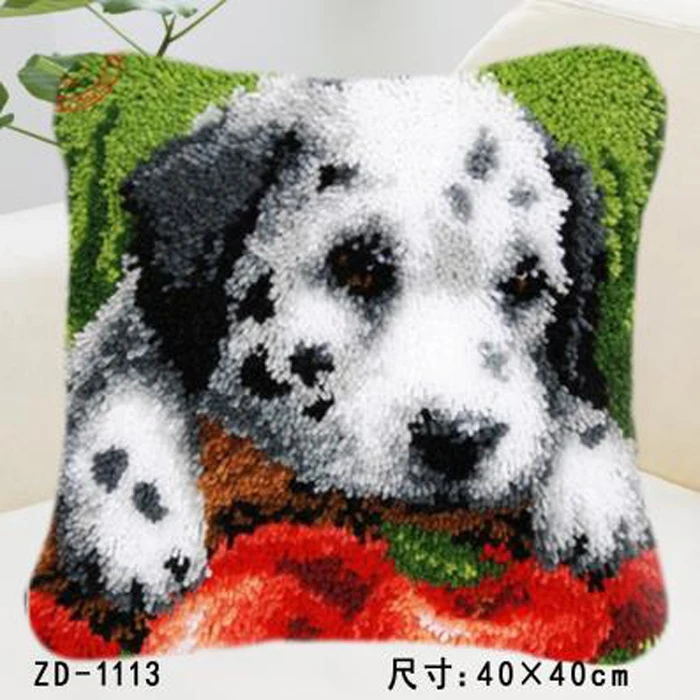 Pillow "do it yourself" method needlework kit latch hook cartoon Dalmatians dog rug kit Unfinshed / embroidered carpet pattern
Pillow "do it yourself" method needlework kit latch hook cartoon Dalmatians dog rug kit Unfinshed / embroidered carpet pattern