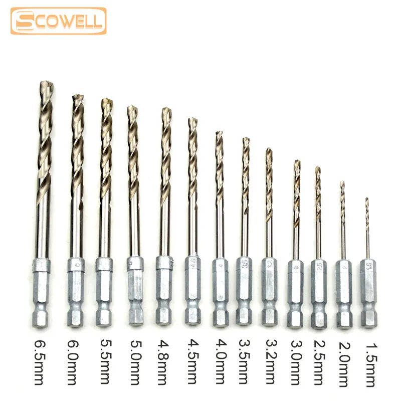 30% Off 13pcs HSS Drill Bit Set 1/4 Hex Shank 1.5-6.5mm Free Ship HSS Twist Drill Bits Set for Power tools cordless screwdriver
30% Off 13pcs HSS Drill Bit Set 1/4 Hex Shank 1.5-6.5mm Free Ship HSS Twist Drill Bits Set for Power tools cordless screwdriver